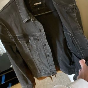 Men’s size small black Express jean jacket
